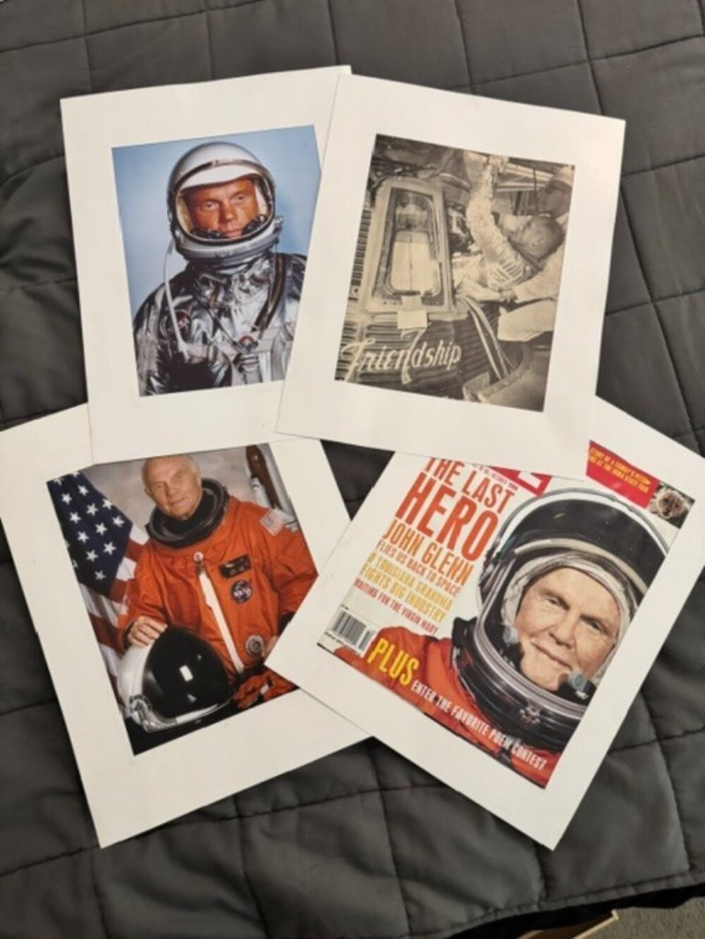 Astronaut John Glenn Collection - All Matted to 11x14 (Set of Four)